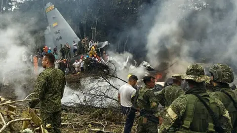 Tragic Crash of Colombian Air Force Plane Leaves Many Casualties