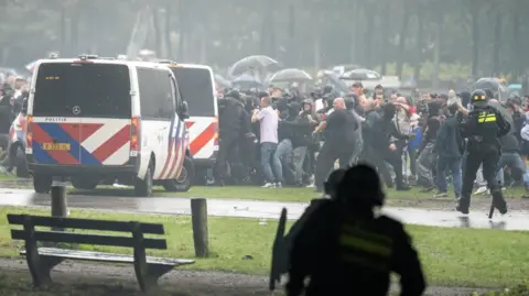 Violence Erupts in The Hague as Dutch Police Clash with Anti-Immigration Protesters