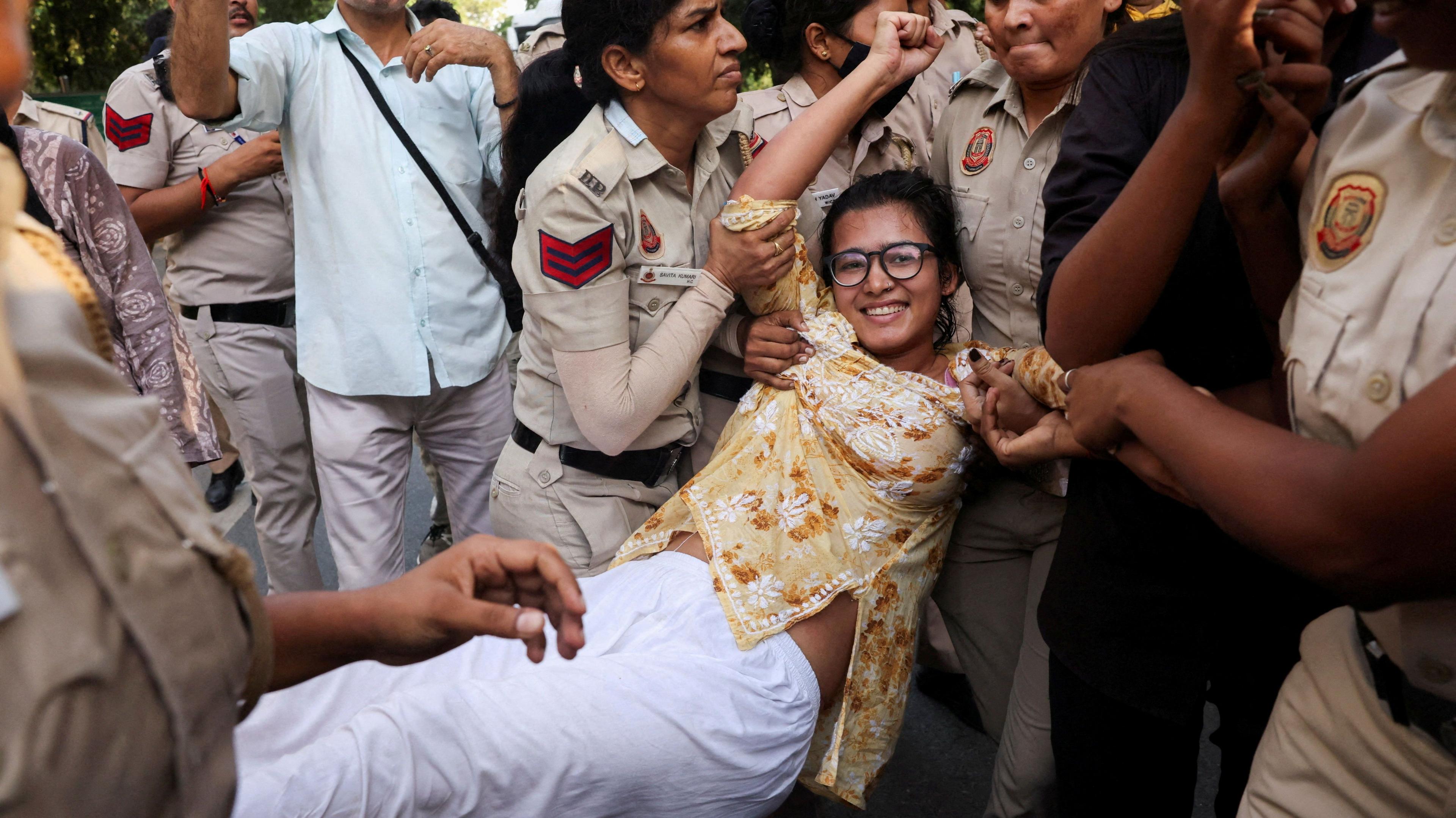 Gen‑Z firebrand Neha Bora rallies Delhi protests against election watchdog