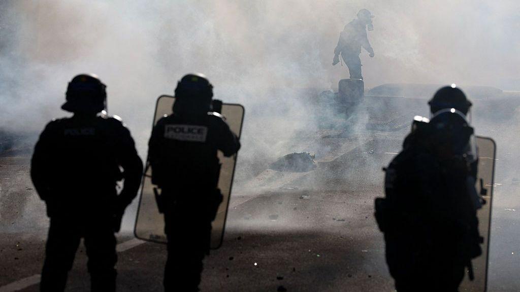 Teenager’s hand blown off in school protest clash in Lens, France